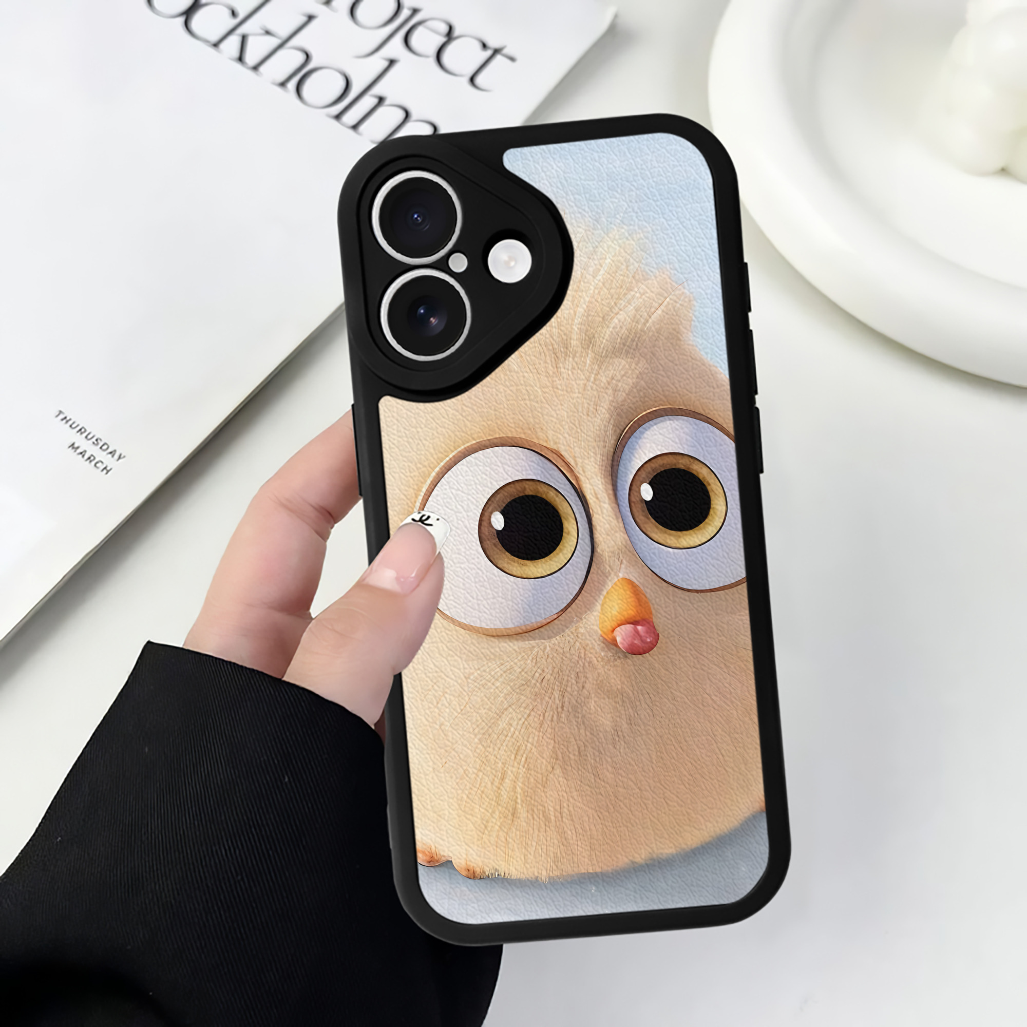 （画像用） Angry Birds アングリーバード 【iPhone 16シリーズ対応】シリコンスマホケース（レザー調） 材質：シリコン
